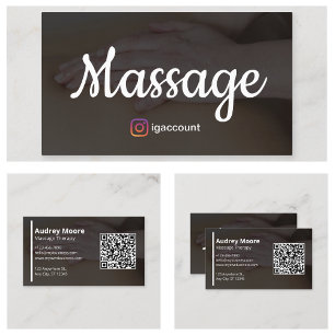 Moderne Professioneel Massage Therapie Visitekaartje