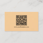 Moderne professionele aangepaste foto en QR-code Visitekaartje (Achterkant)