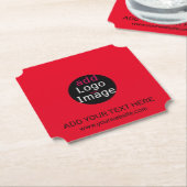 Moderne Professionele aangepaste kantoorcamera roo Kartonnen Onderzetters (Gekanteld)