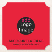 Moderne Professionele aangepaste kantoorcamera roo Kartonnen Onderzetters (Voorkant)