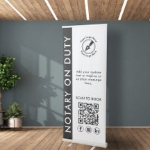 Moderne professionele aangepaste notaris Logo QR e