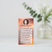 Moderne professionele aangepaste sociale media pic visitekaartje (Staand voorkant)