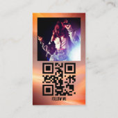 Moderne professionele aangepaste sociale media pic visitekaartje (Achterkant)