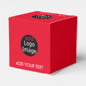 Moderne professionele aanpasbare zakelijke rood bedankdoosjes (Achterkant)