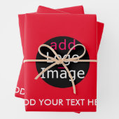 Moderne professionele aanpasbare zakelijke rood inpakpapier vel (In situ)