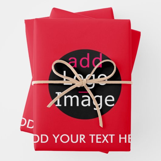 Moderne professionele aanpasbare zakelijke rood inpakpapier vel (In situ)