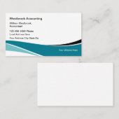 Moderne professionele accountant visitekaartje (Voorkant / Achterkant)