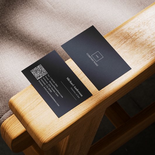 Moderne professionele advocaat QR-code Visitekaartje