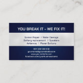 Moderne professionele apparaatreparatie visitekaartje (Achterkant)