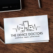 Moderne professionele apparaatreparatie visitekaartje