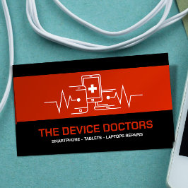 Moderne professionele apparaatreparatie visitekaartje