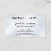 Moderne professionele apparaatreparatie visitekaartje (Achterkant)