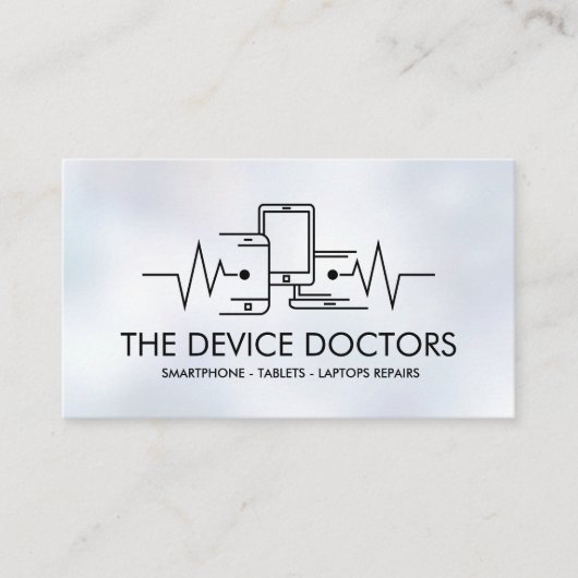 Moderne professionele apparaatreparatie visitekaartje (Voorkant)