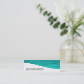Moderne professionele Aqua Slim-Visitekaartjes Mini Visitekaartje (Staand voorkant)