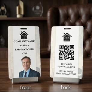 Moderne professionele architect corporatieve foto  badge