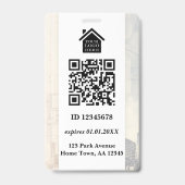 Moderne professionele architect corporatieve foto badge (Achterkant)