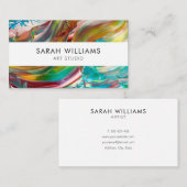 Moderne professionele artiest visitekaartje (Voorkant / Achterkant)