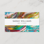 Moderne professionele artiest visitekaartje (Voorkant)