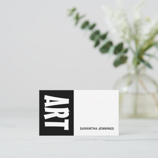 Moderne, professionele artiest visitekaartje (Staand voorkant)