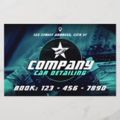 Moderne professionele auto detaillering Flyer (Voorkant)