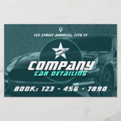 Moderne professionele auto detaillering Flyer (Voorkant)