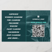 Moderne professionele auto detaillering Flyer (Achterkant)