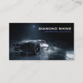Moderne professionele auto detaillering wassen sch visitekaartje (Voorkant)