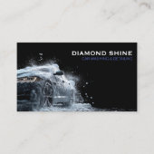 Moderne professionele auto detaillering wassen sch visitekaartje (Voorkant)