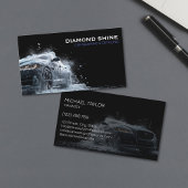 Moderne professionele auto detaillering wassen sch visitekaartje