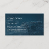 Moderne professionele auto detaillering wassen sch visitekaartje (Achterkant)