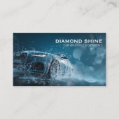 Moderne professionele auto detaillering wassen sch visitekaartje (Voorkant)