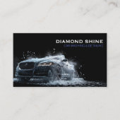 Moderne professionele auto detaillering wassen sch visitekaartje (Voorkant)