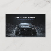 Moderne professionele auto detaillering wassen sch visitekaartje (Voorkant)