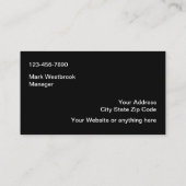 Moderne professionele auto-Visitekaartjes Visitekaartje (Achterkant)