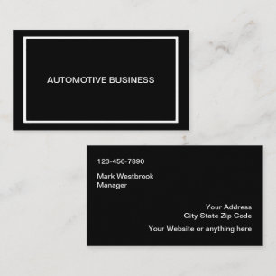 Moderne professionele autohandel visitekaarten visitekaartje