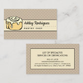 Moderne professionele bakkerij Chef Elegant Vintag Visitekaartje (Voorkant / Achterkant)