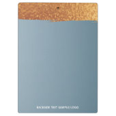 Moderne professionele band Blauw goud Klembord (Achterkant)