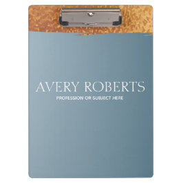 Moderne professionele band Blauw goud Klembord