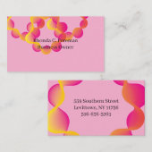 Moderne professionele bedrijfsadviseur Blush Pink Visitekaartje (Voorkant / Achterkant)