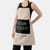Moderne Professionele BedrijfsLogo Beige Schort (Insitu)