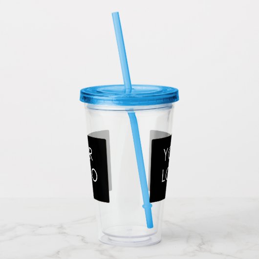 Moderne Professionele BedrijfsLogo Promo Acryl Drinkbeker (Links)