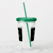 Moderne Professionele BedrijfsLogo Promo Acryl Drinkbeker (Links)