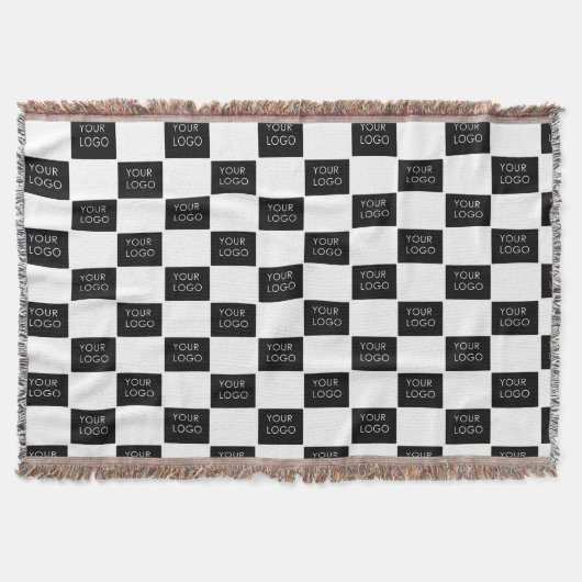 Moderne Professionele BedrijfsLogo Promo Deken (Voorkant)