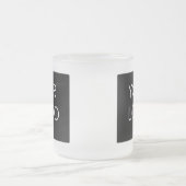 Moderne Professionele BedrijfsLogo Promo Matglas Koffiemok (Center)