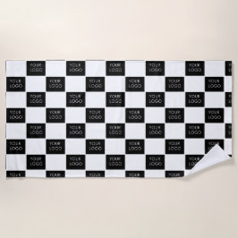 Moderne Professionele BedrijfsLogo Promo Strandlaken