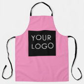 Moderne Professionele BedrijfsLogo roze Schort (Voorkant)