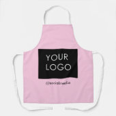 Moderne Professionele BedrijfsLogo roze Schort (Voorkant)