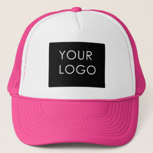 Moderne Professionele BedrijfsLogo roze Trucker Pet