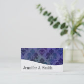 Moderne professionele blauwe en witte Visitekaartj Visitekaartje (Staand voorkant)