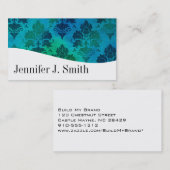 Moderne professionele blauwe en witte Visitekaartj Visitekaartje (Voorkant / Achterkant)